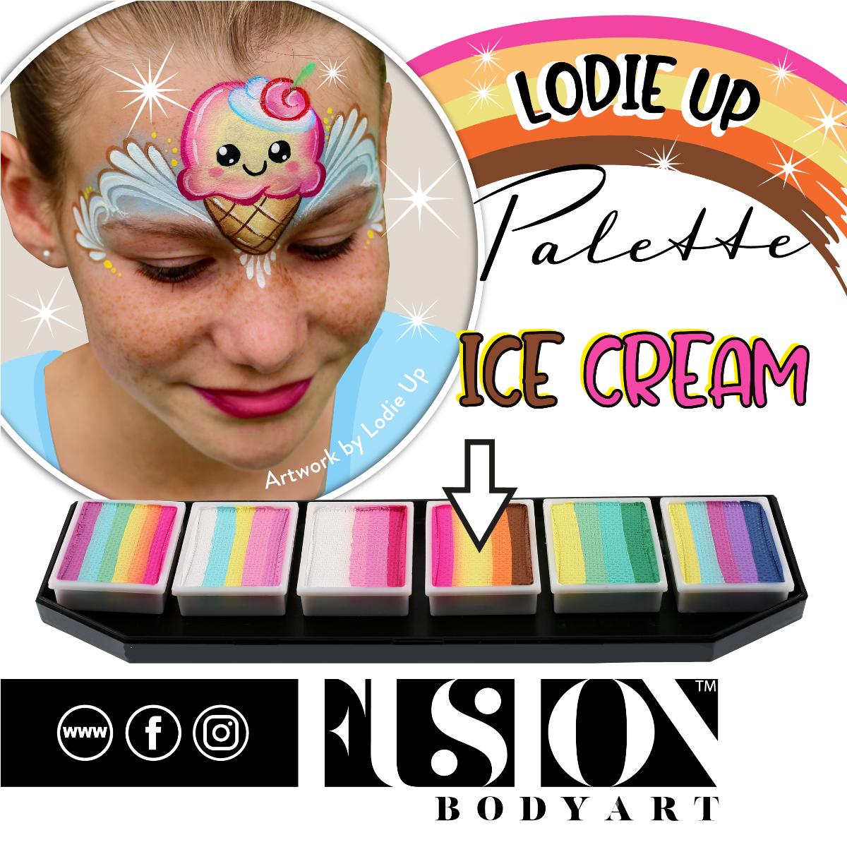 Picture of Fusion Lodie Up Cute Pastel Rainbow Palette