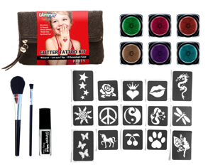 Picture of Glimmer Body Art - Glitter Tattoo Kit - Party Set