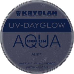 Picture of Kryolan Aquacolor - Cosmetic Grade UV-Dayglow Face Paint - Black (8 ml)