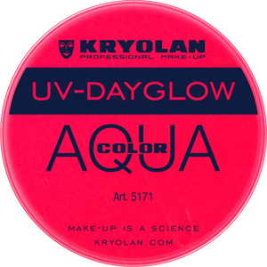 Picture of Kryolan Aquacolor - Cosmetic Grade UV-Dayglow Face Paint - Red (8 ml)