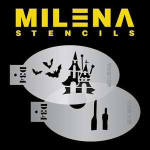 Picture of Milena Stencils - Haunted House - Stencil Set D34