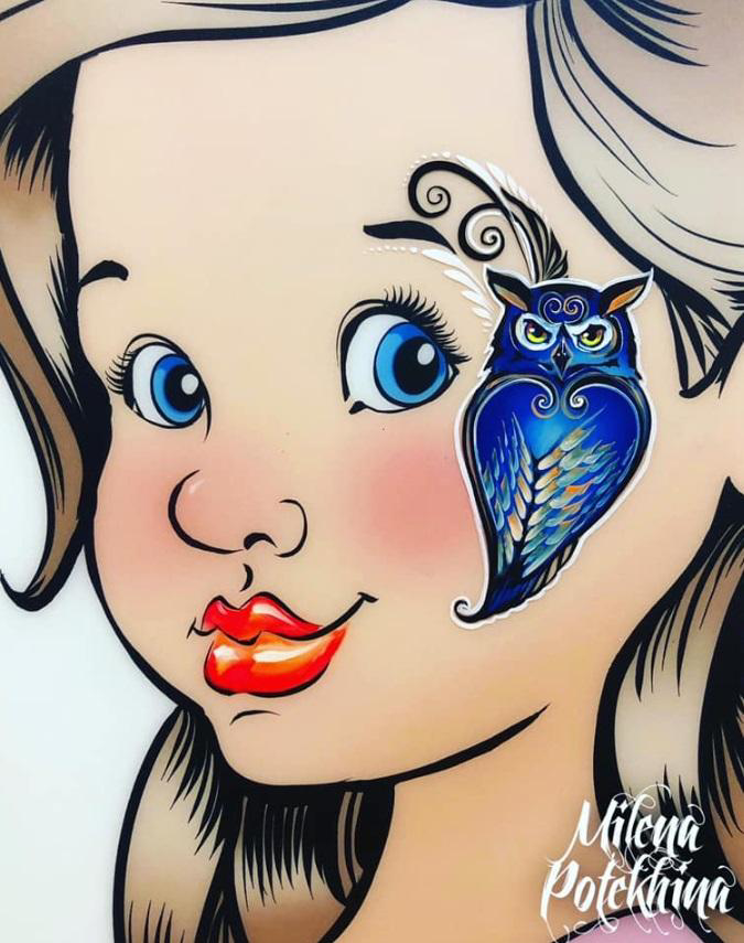 Picture of Milena Stencils - Owl - Stencil A9