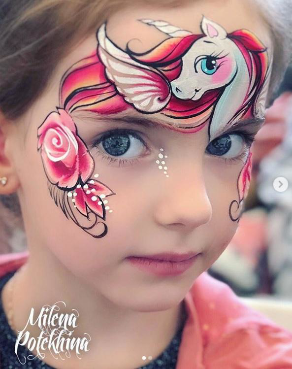 Picture of Milena Stencils - Cute Unicorn - Stencil Set D1