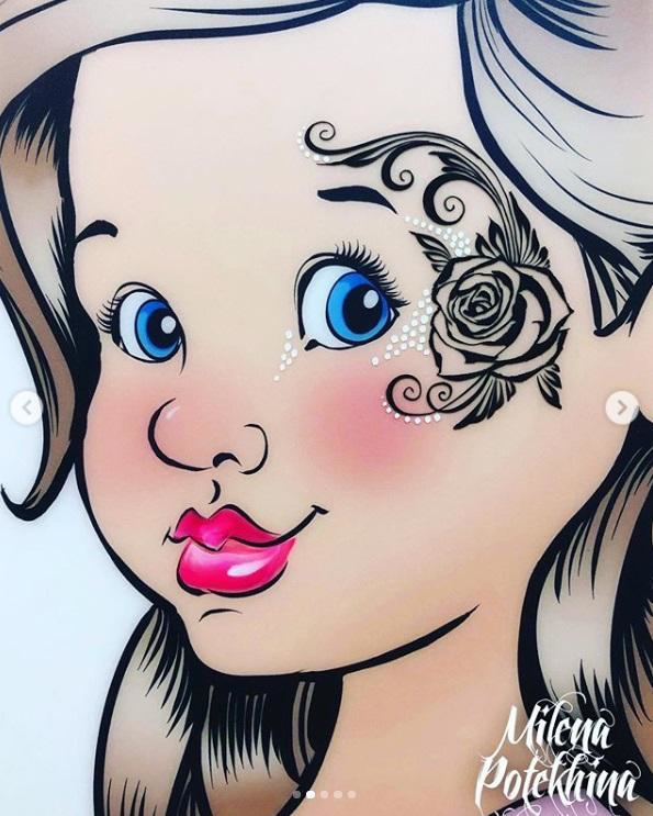 Picture of Milena Stencils - Tattoo Rose - Stencil F2