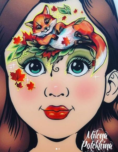 Picture of Milena Stencils - Falling Maple Leaves - Stencil O17