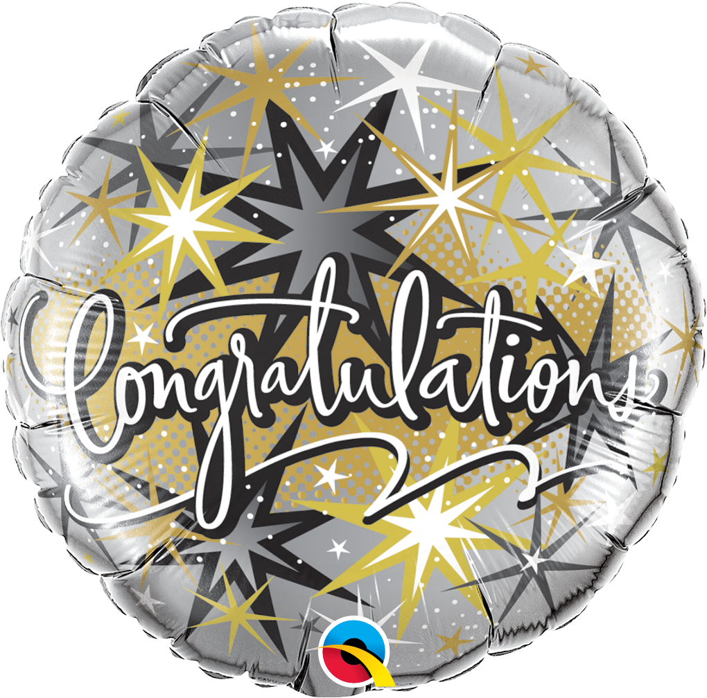Picture of 18" Congratulations Elegant - Foil Balloon (1pc)