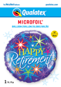 Picture of 18" Retirement Colorful Bursts Foil Balloon (1pc)