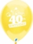 Picture of 12 Inch Funsational Balloons - Happy 40th Birthday (8/Bag)