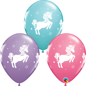 Picture of Qualatex 11'' Whimsical Unicorn - Assorted  Latex balloons  50/bag