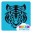 Picture of Tribal Tiger Glitter Tattoo Stencil - HP-329 (5pc pack)