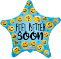 Picture of 18'' Feel Better Soon Many Smilies- Foil Balloon (1pc)