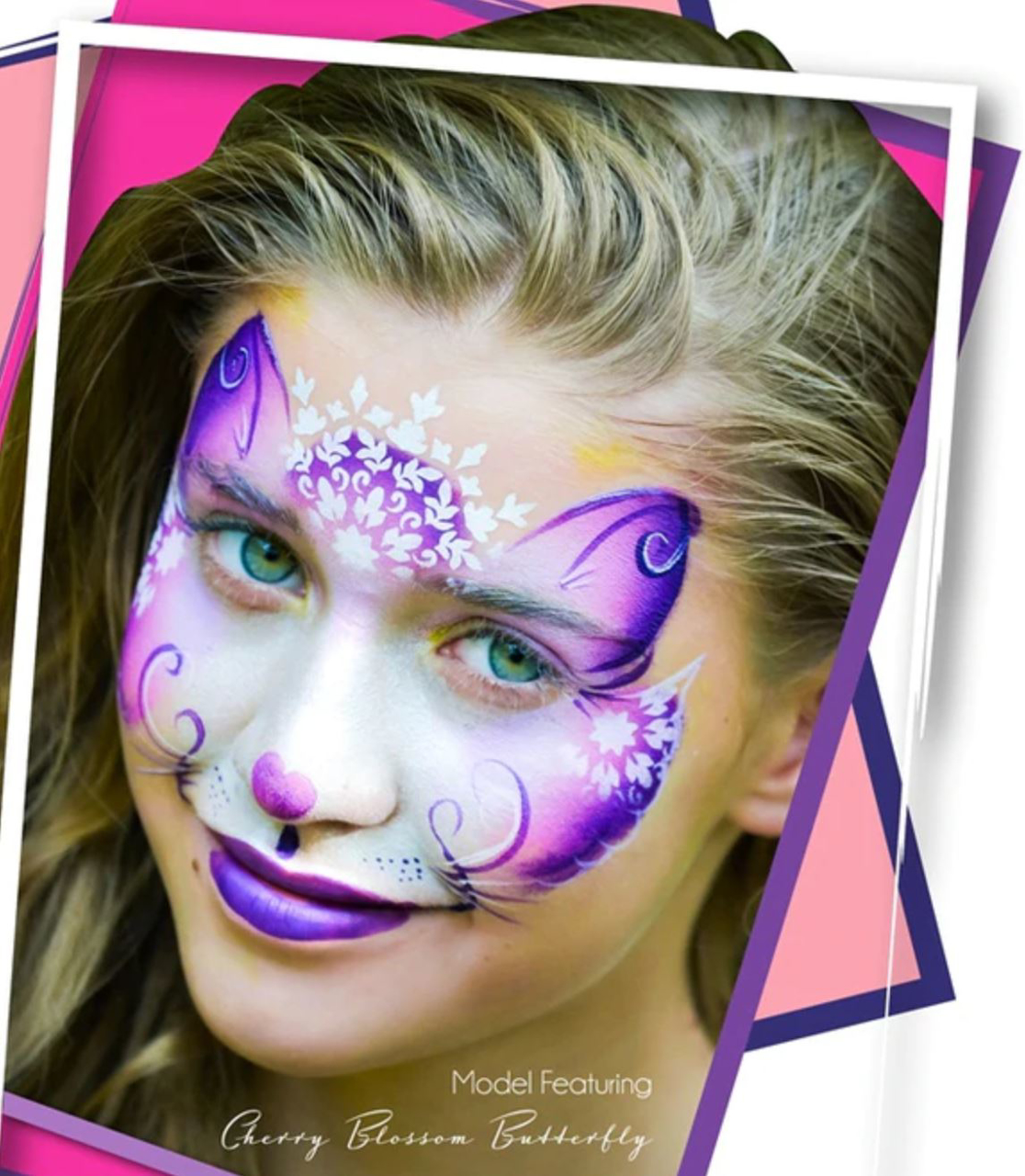 Picture of Leanne's Face Painting Petal Cake | Leanne's Cherry Blossom Butterfly - 25g
