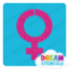 Picture of Female Symbol Glitter Tattoo Stencil - HP-361 (5pc pack)
