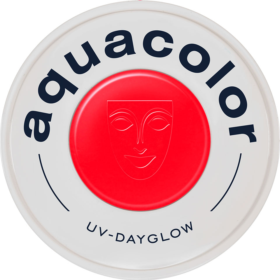 Picture of Kryolan Aquacolor - Cosmetic Grade UV-Dayglow Face Paint - Red (30 ml)