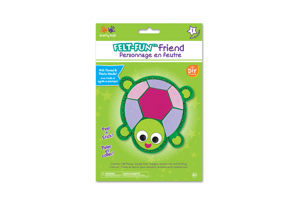 Picture of Krafty Kids Kit: DIY Felt Friends Sewing Kit - Turtle (CK191G)