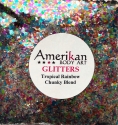 Picture of ABA Loose Chunky Glitter - Tropical Rainbow (1oz Bag /28g)