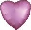 Picture of 17" Anagram Pink Heart Foil Balloon - Satin luxe Flamingo (1pc)  