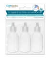 Picture of Craft Medley Plastic Bottles: 20ml EZ-Squeeze Glitter Glue Applicator 3pc w/Screw-Top PB207