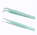 Picture of Stainless Steel Tweezers 2pcs/set (Straight & Curved) - Mint