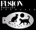 Picture of Fusion Black Cat & Paw Face Paint Stencil - FS30