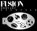 Picture of Fusion Sport Stars Football Soccer Basketball Face Paint Stencil - FS06