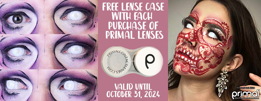 Free Lenses Case - Primal Contacts