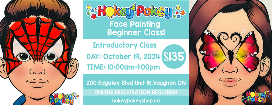 Hokey Pokey Shop Classes - Face Painting for Beginners