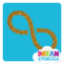 Picture of Infinity Symbol Glitter Tattoo Stencil - HP-229 (5pc pack)