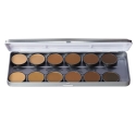 Picture of Ben Nye Olive-Brown Matte HD Foundation Palette (BFP-12)