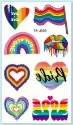 Picture of Pride Love Rainbow Temporary Tattoos ( 10 sheets) TA-J103