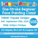 Picture of One Stroke Face Painting Beginner Class - Popular Designs - September 10th , 2025
