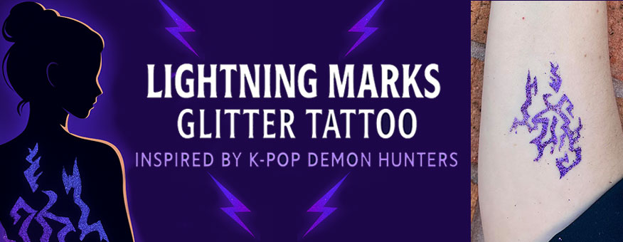 K-Pop Demon hunters Mark - Glitter Tattoo